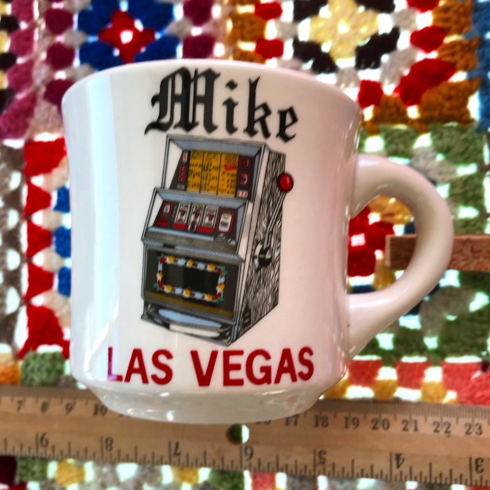 Vintage Coffee Mug/Cup Souvenir ~ Las Vegas "Mike"